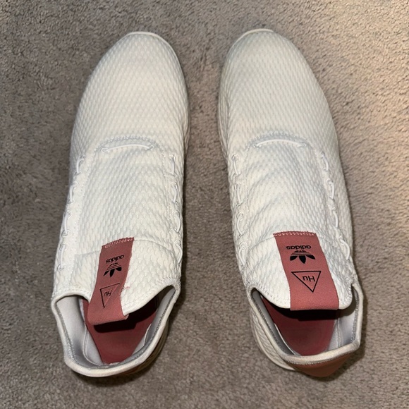 ADIDAS X PHARRELL WILLIAMS TENNIS HU, White & Raw Pink - Picture 9 of 12